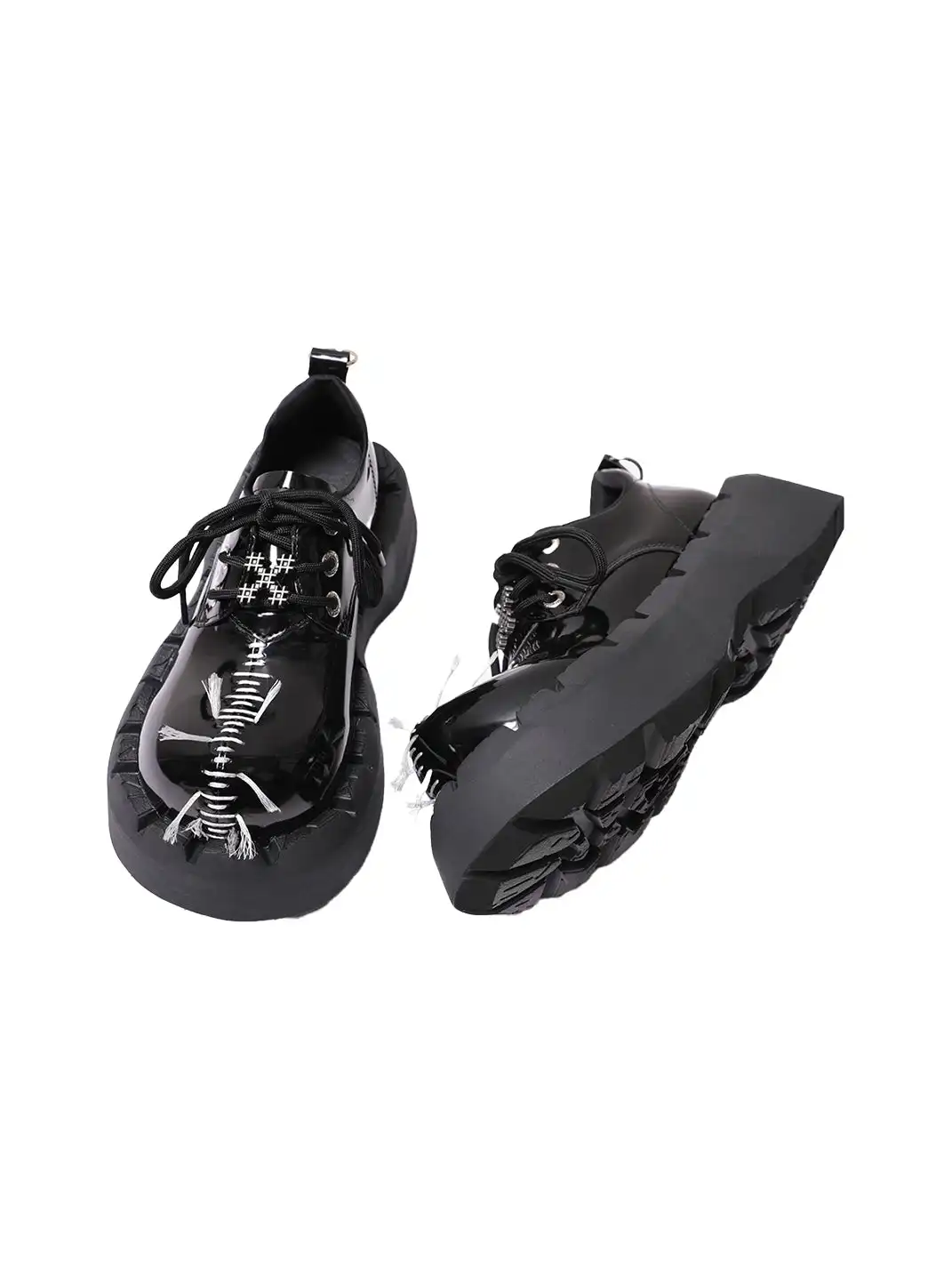 PINJIAHUI | Seam Wide-toe Platform Shoes