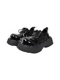 PINJIAHUI | Seam Wide-toe Platform Shoes
