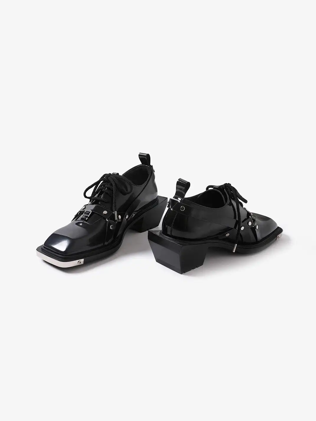 PINJIAHUI | Unique Style Square-toe Derby Shoes