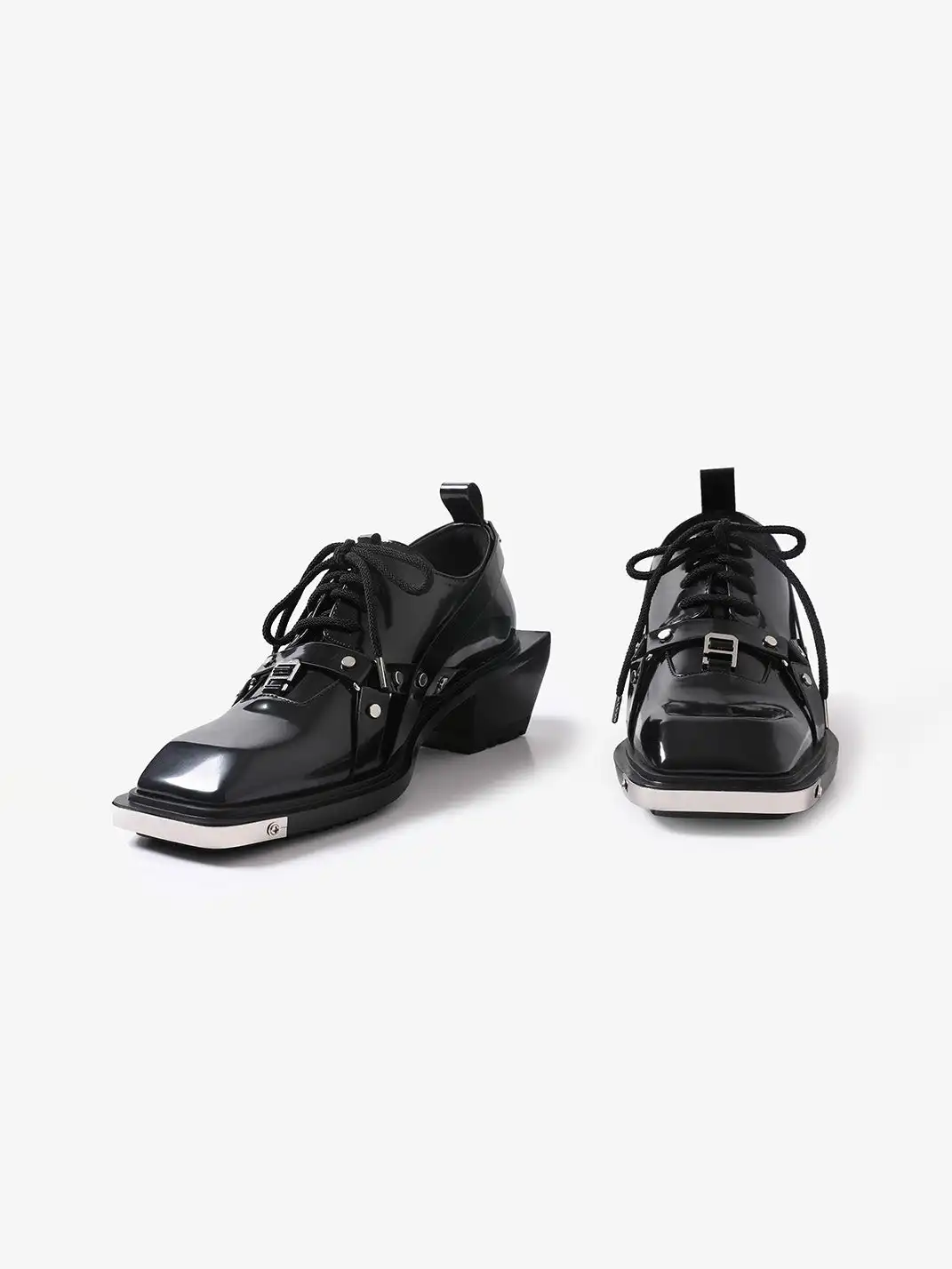 PINJIAHUI | Unique Style Square-toe Derby Shoes