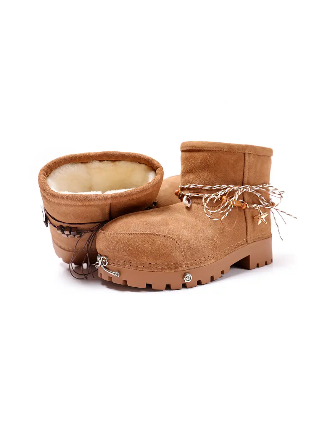 PINJIAHUI | Metal Detail Snow Boots