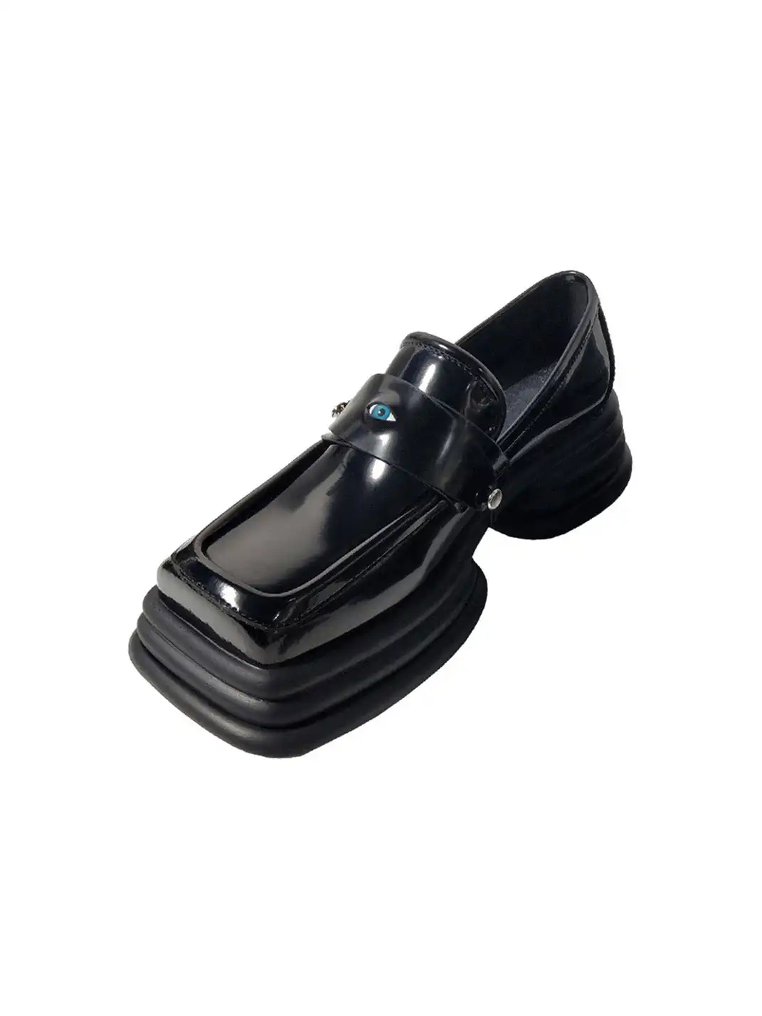 PINJIAHUI | Detachable Eye Square-toe Loafers