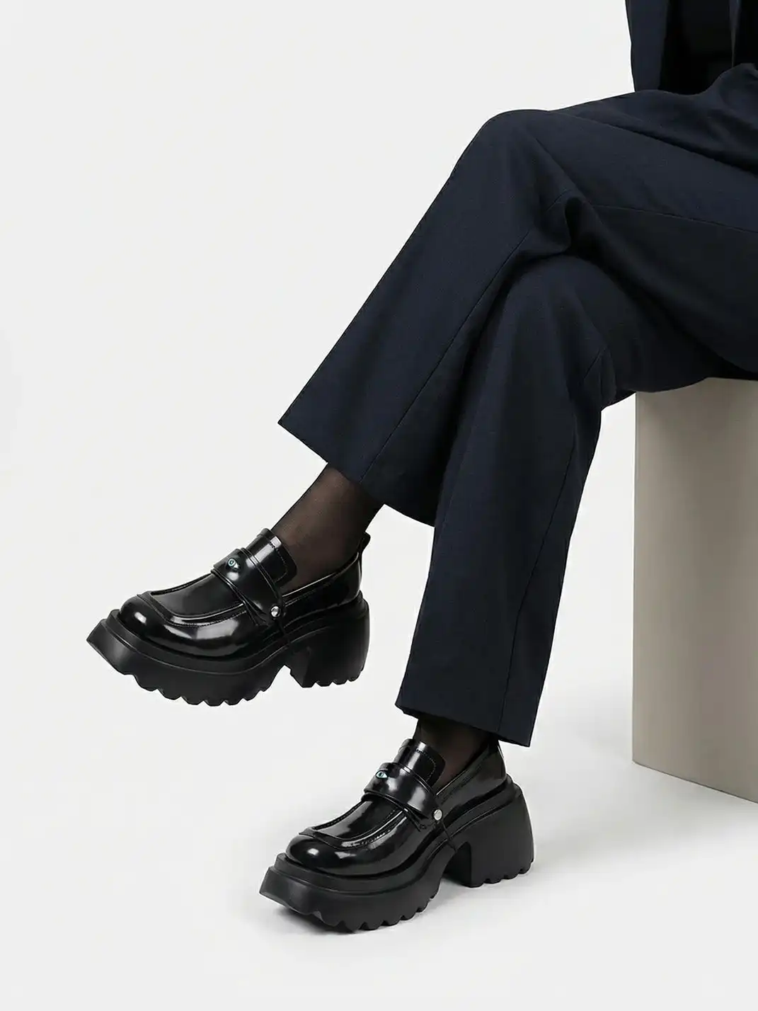 PINJIAHUI | Detachable Eye Platform Shoes