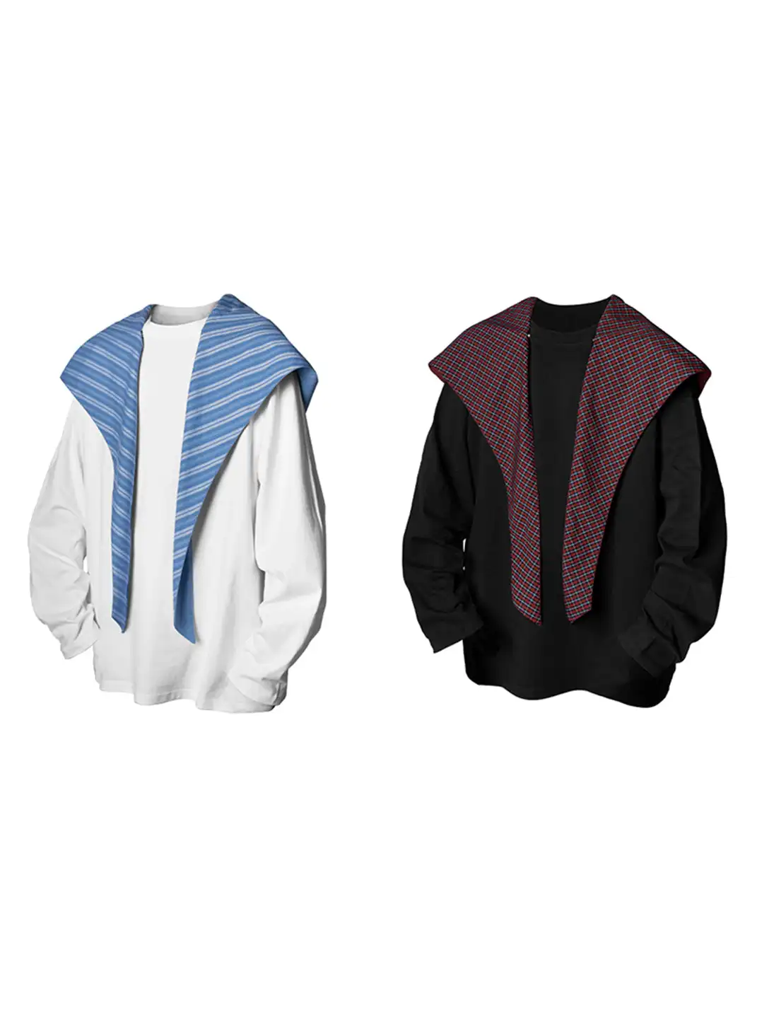 RELABEL | Detachable Hood Long-Sleeve Tee