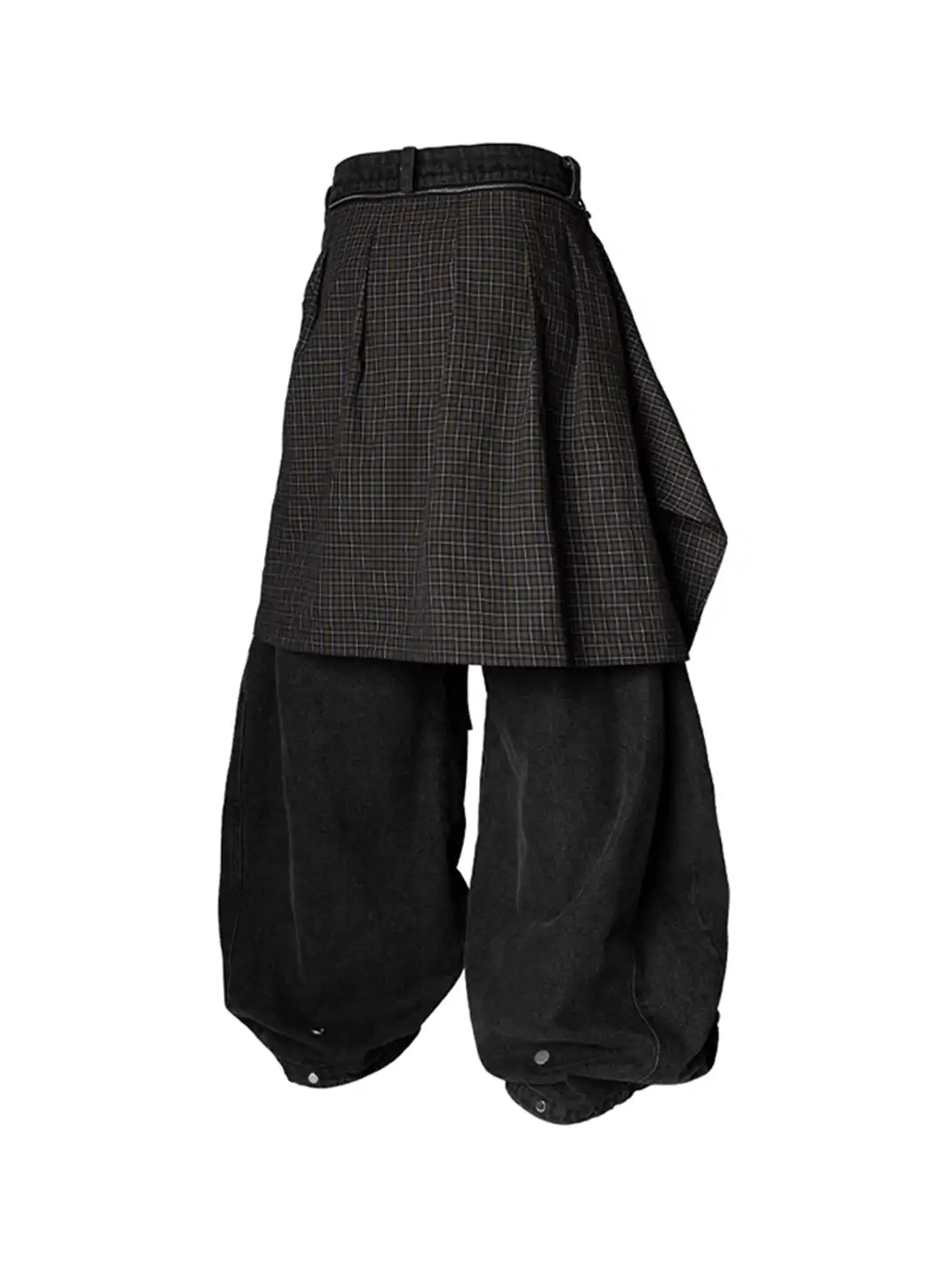 RELABEL | Detachable Drape Drawstring Baggy Jeans