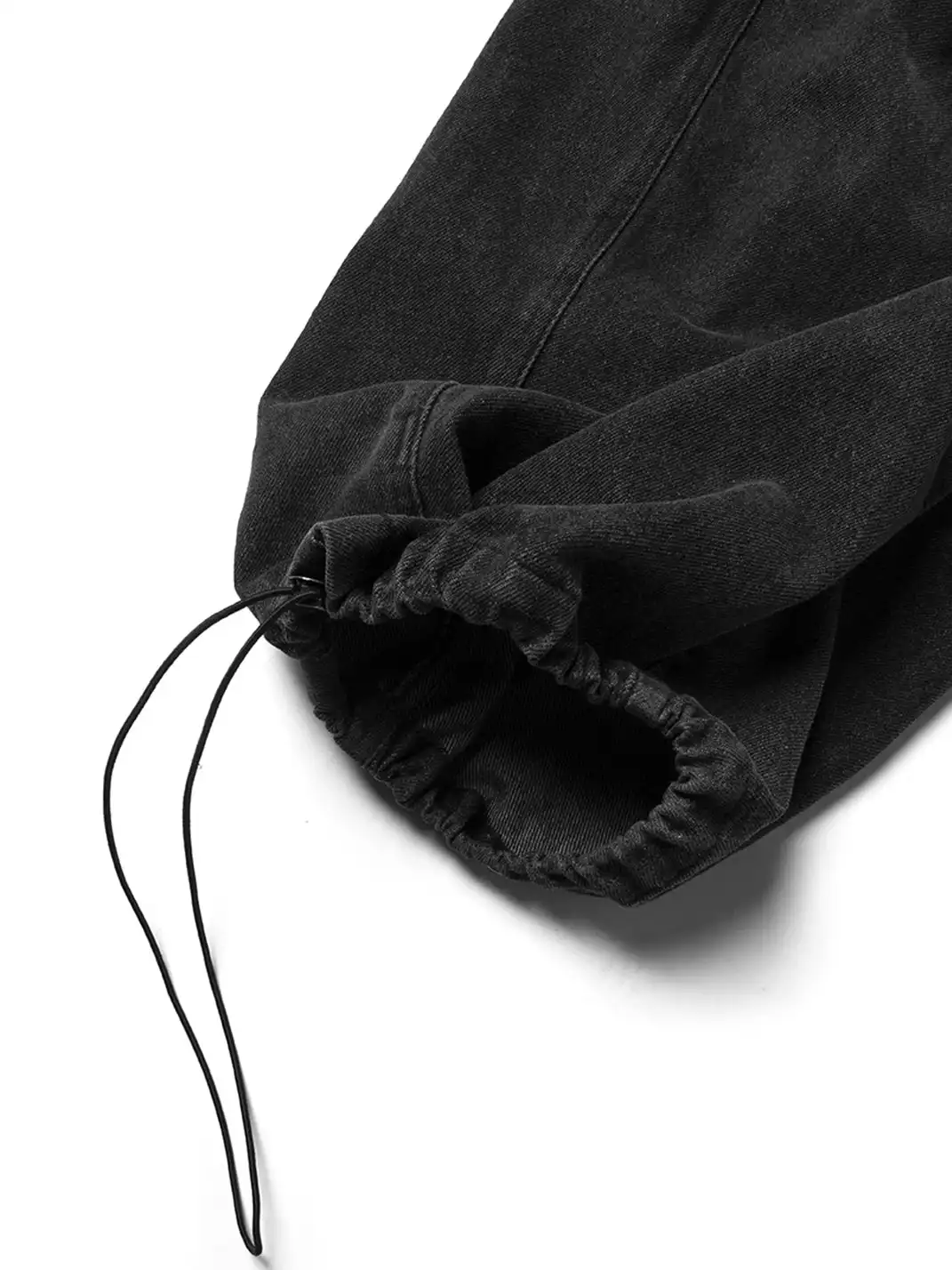 RELABEL | Detachable Drape Drawstring Baggy Jeans