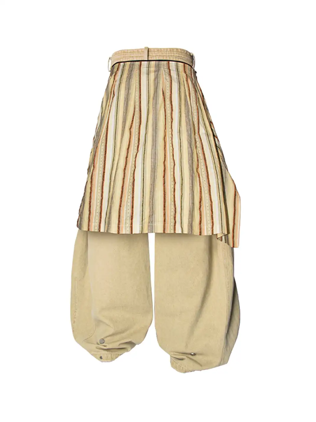 RELABEL | Detachable Drape Drawstring Baggy Jeans