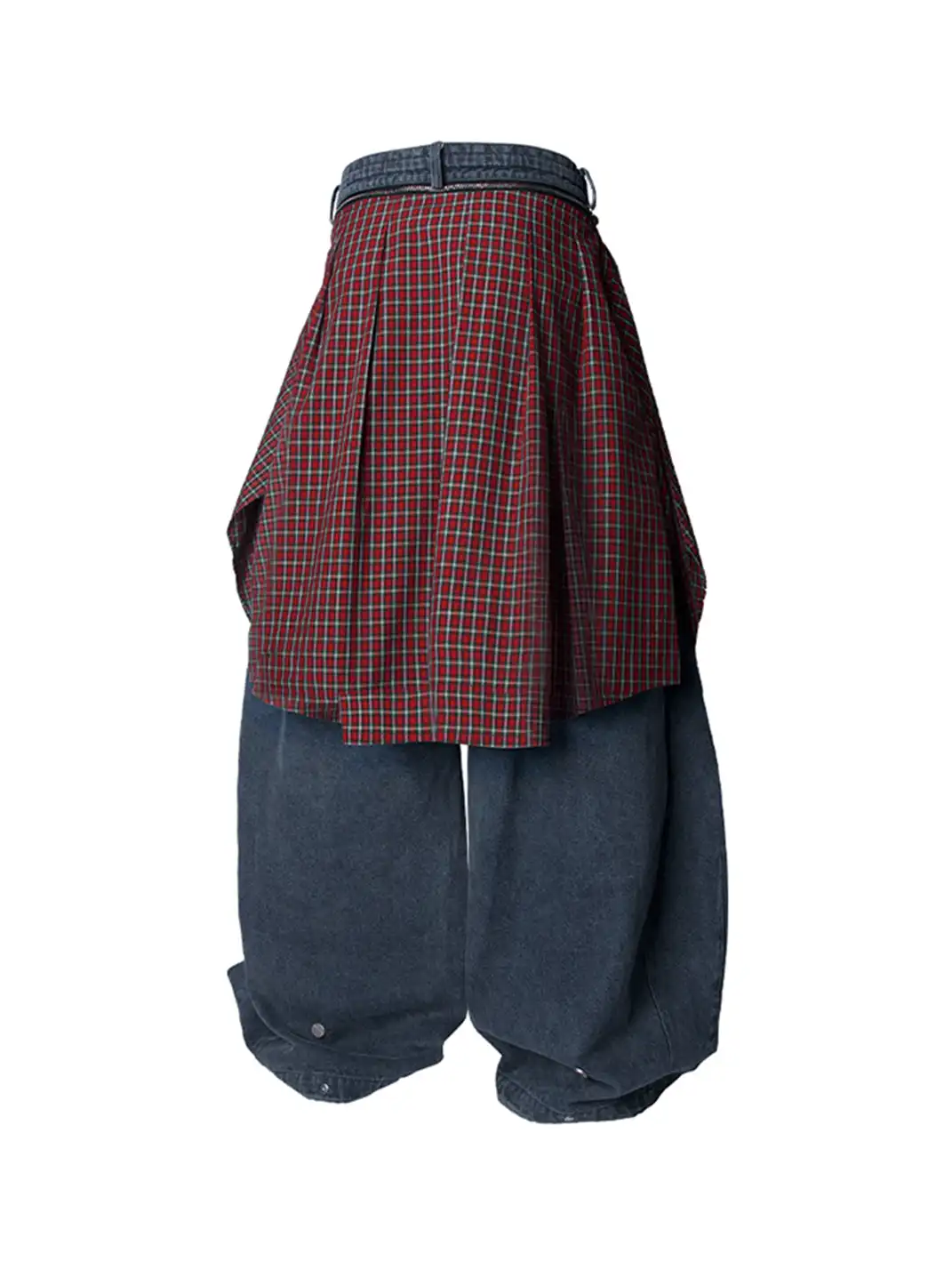 RELABEL | Detachable Drape Drawstring Baggy Jeans