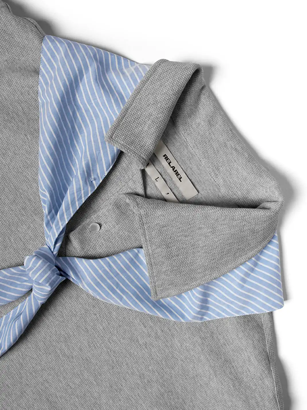 RELABEL | Striped Sailor Collar Tie Sweatshirt