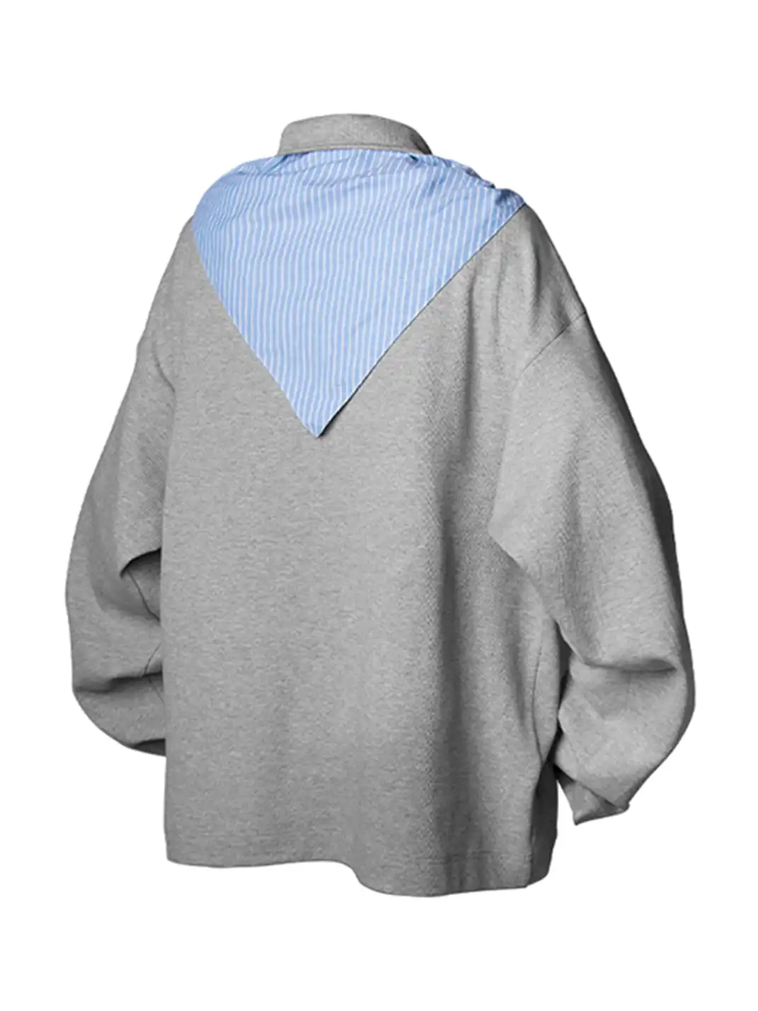 RELABEL | Striped Sailor Collar Tie Sweatshirt