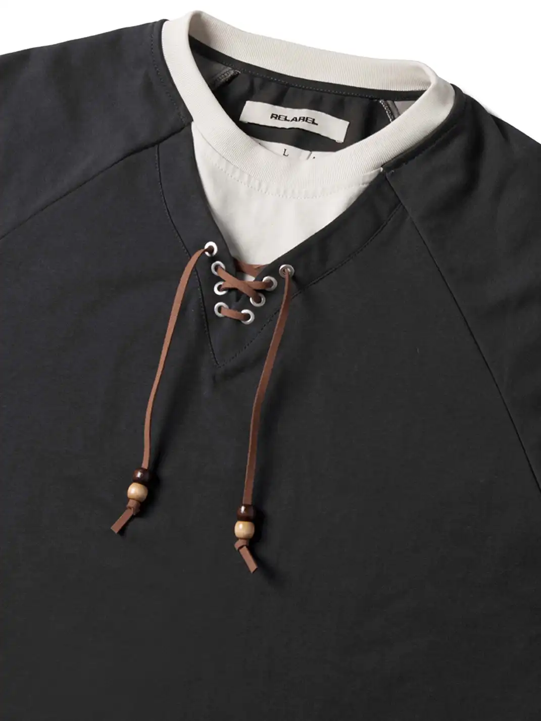 RELABEL | Layered Lace-Up Sweatshirt