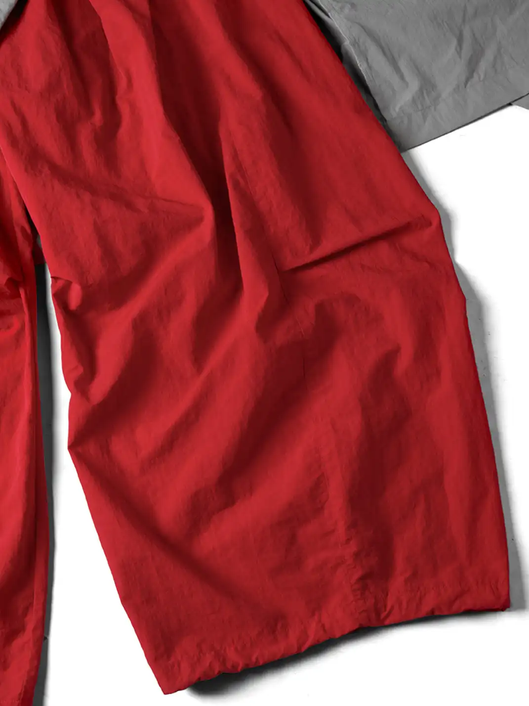 RELABEL | Drawstring Layered Double-Waistband Parachute Pants