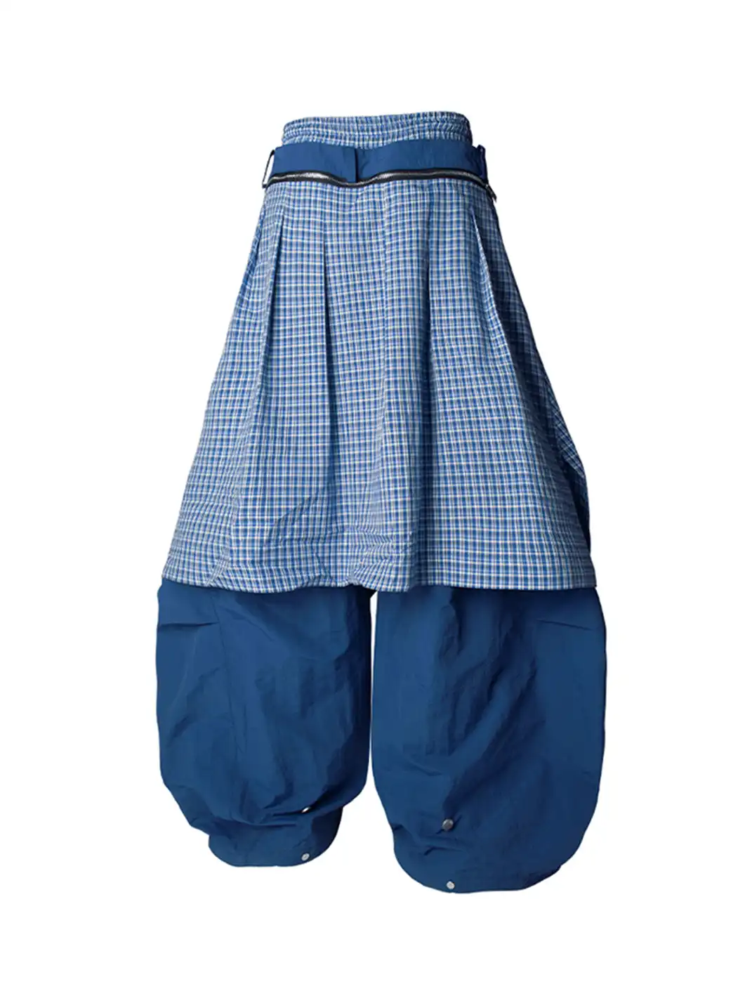 RELABEL | Drawstring Layered Double-Waistband Parachute Pants