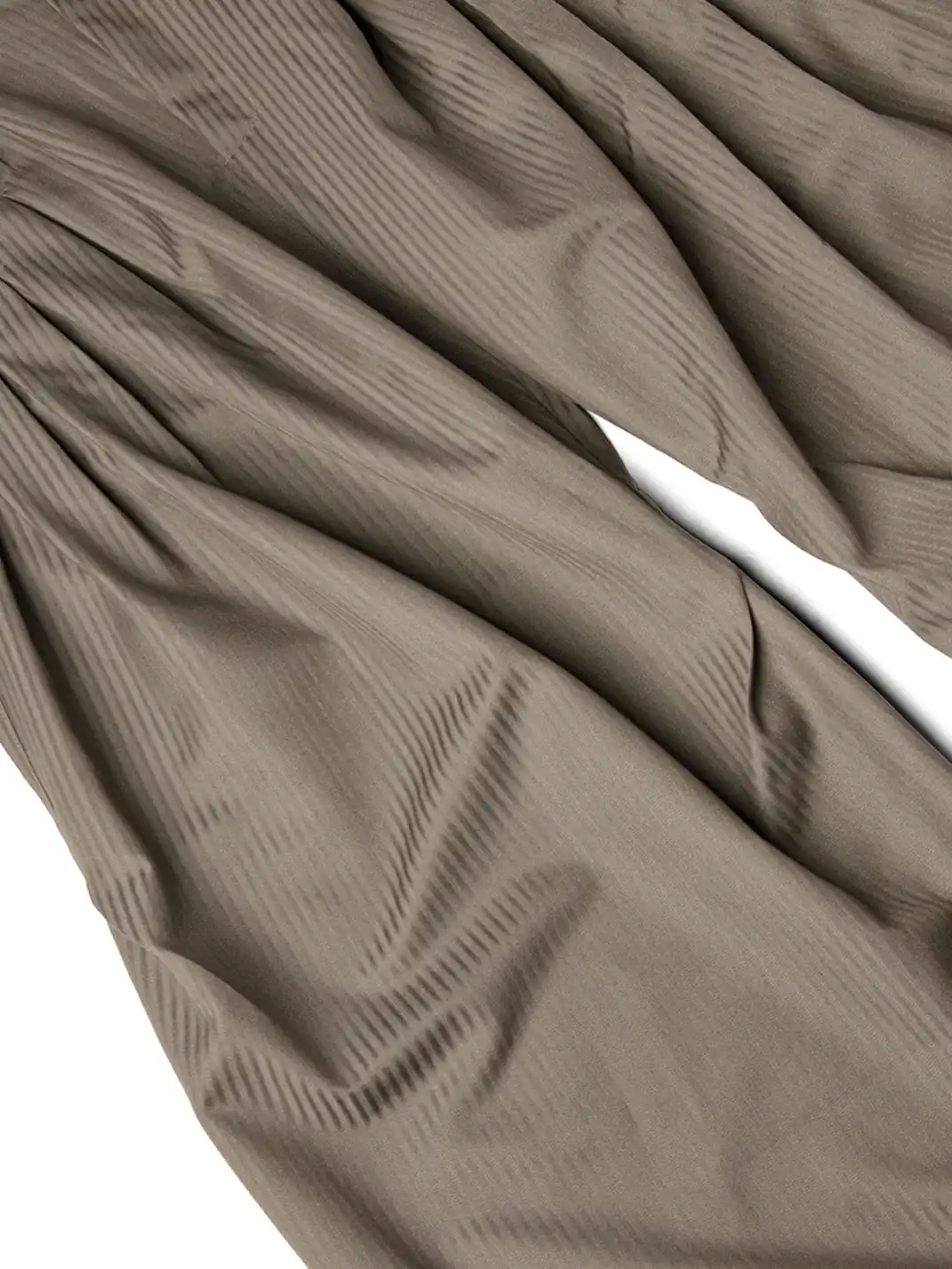RELABEL | Pinstriped Detachable-Scarf Oversized Pants