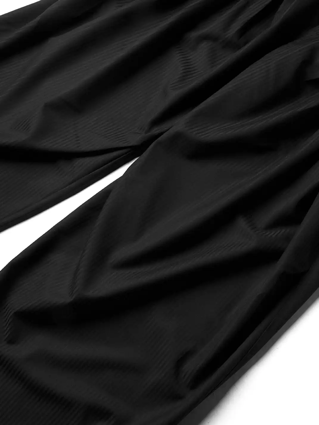 RELABEL | Pinstriped Detachable-Scarf Oversized Pants
