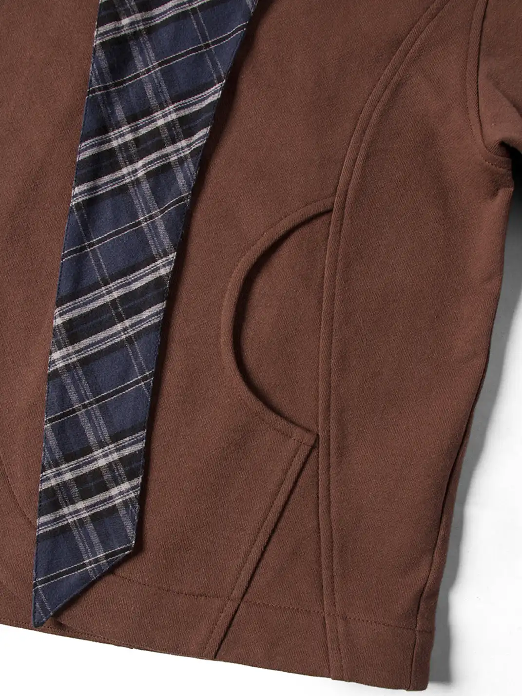 RELABEL | Detachable Plaid Hood Jacket