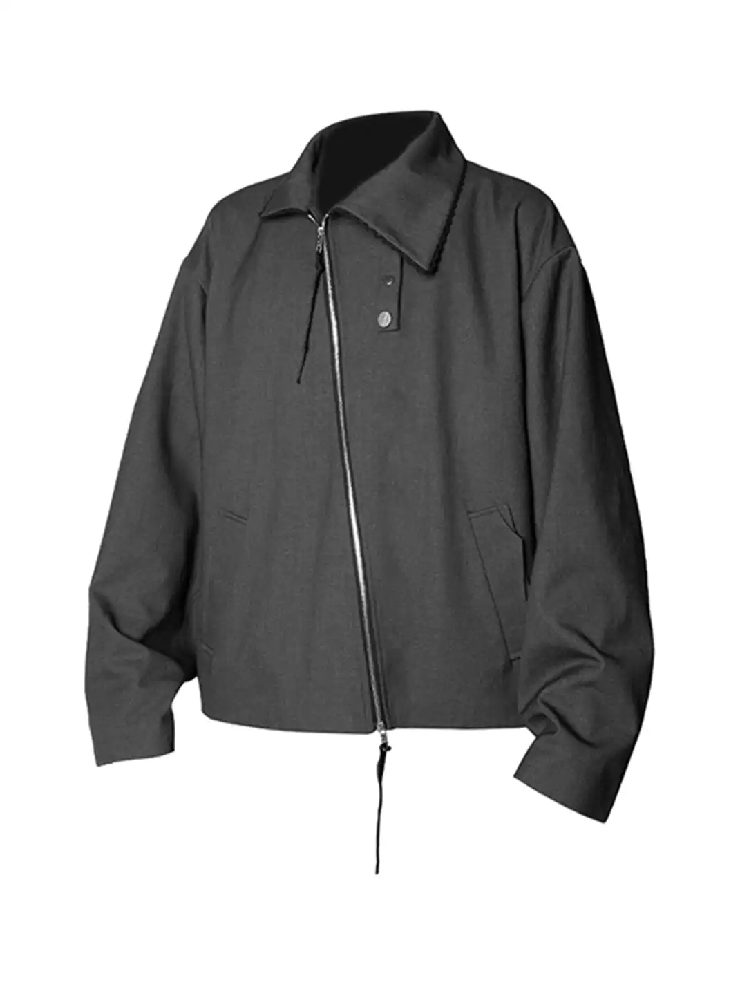 RELABEL | Asymmetric Double Slider Zip Jacket
