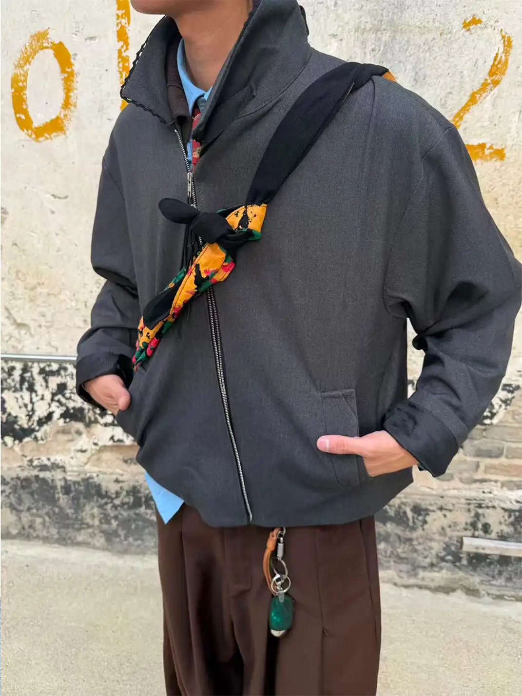 RELABEL | Asymmetric Double Slider Zip Jacket