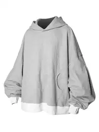 RELABEL | Contrast Hem Oversized Hoodie