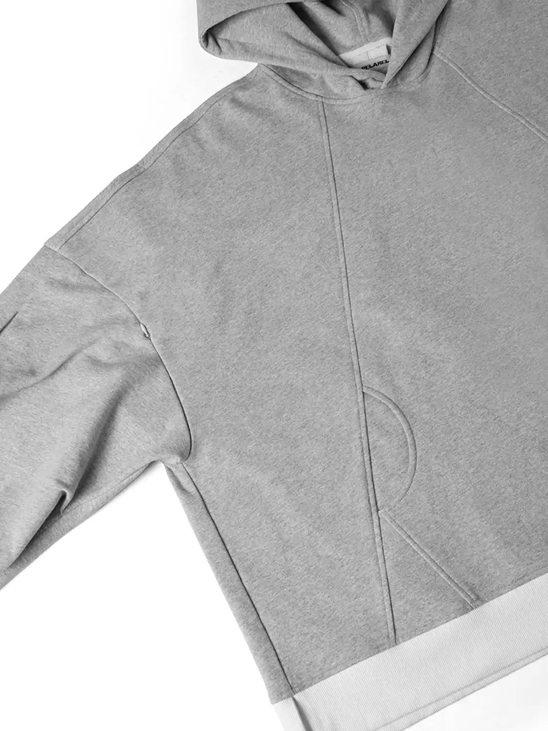 RELABEL | Contrast Hem Oversized Hoodie