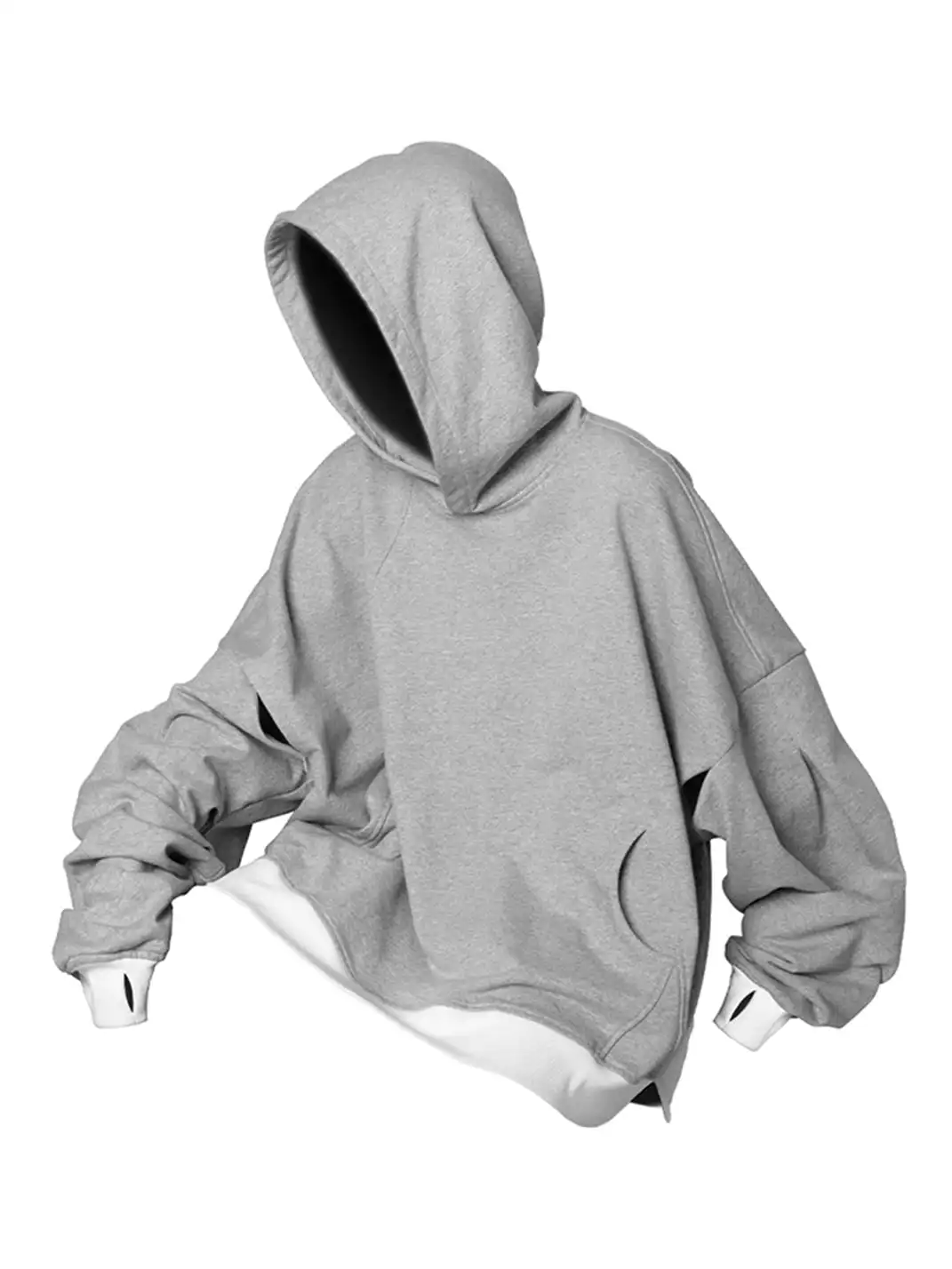 RELABEL | Contrast Hem Oversized Hoodie