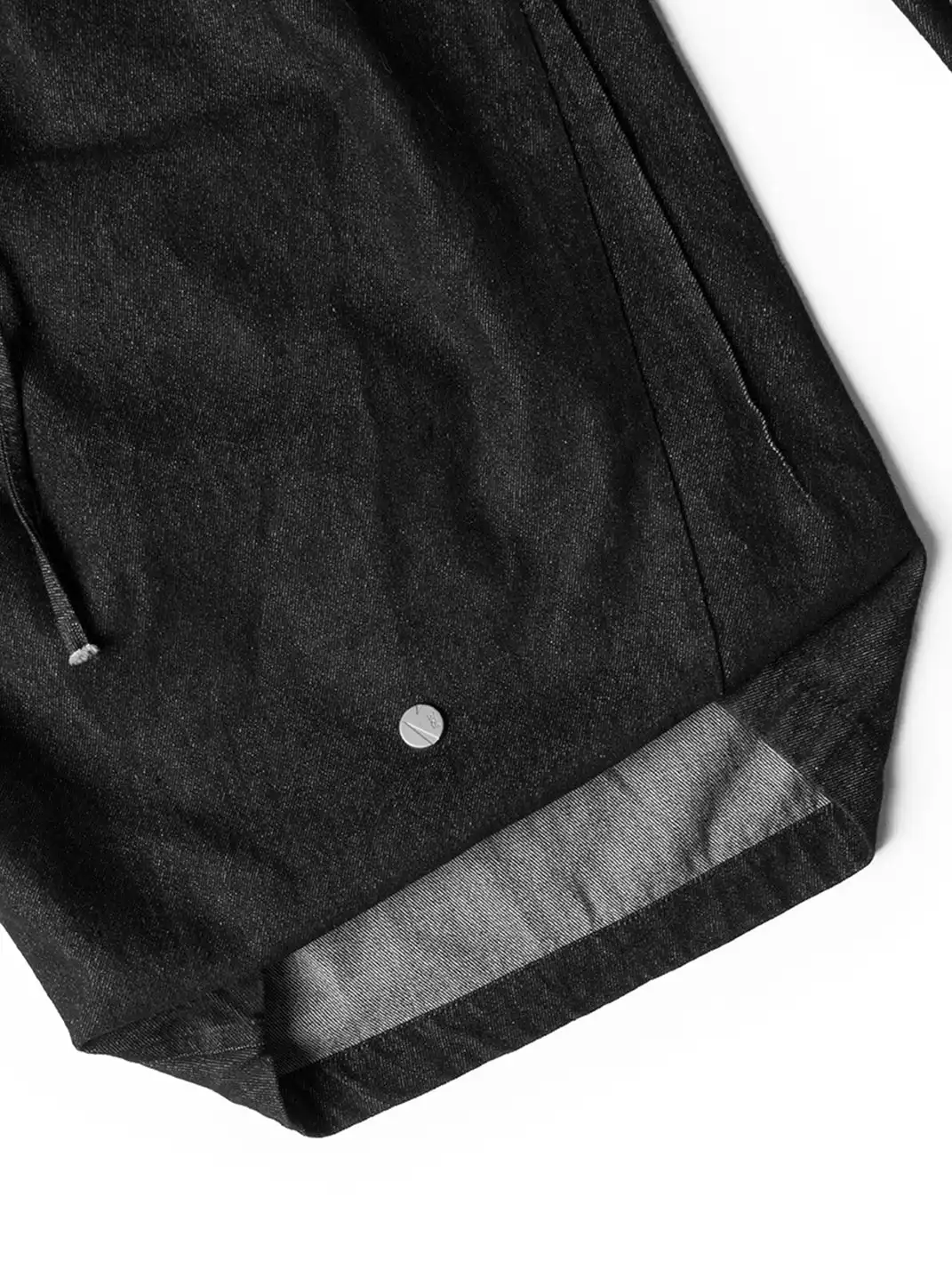 RELABEL | Drawstring Pleated Oversized Raw Jeans