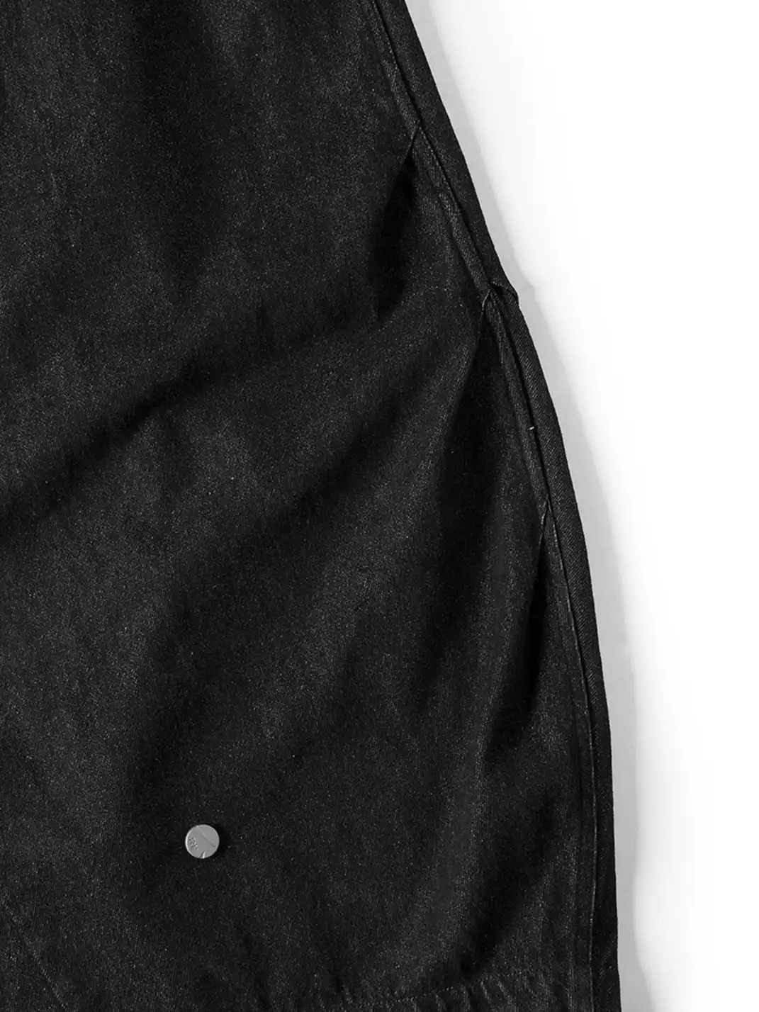 RELABEL | Drawstring Pleated Oversized Raw Jeans