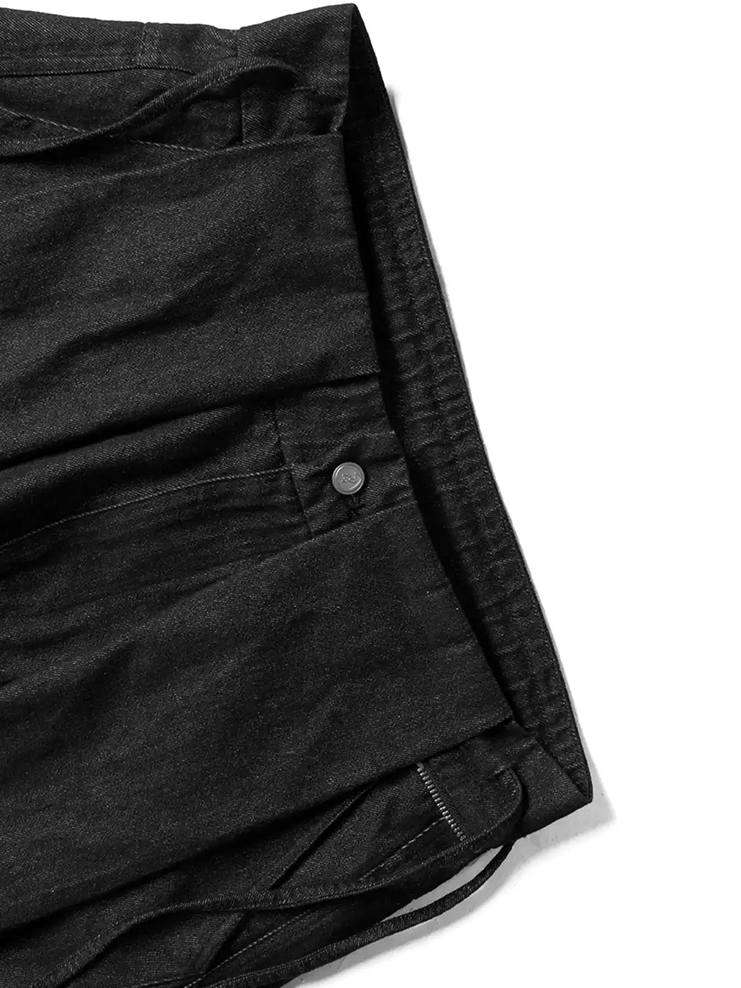 RELABEL | Drawstring Pleated Oversized Raw Jeans