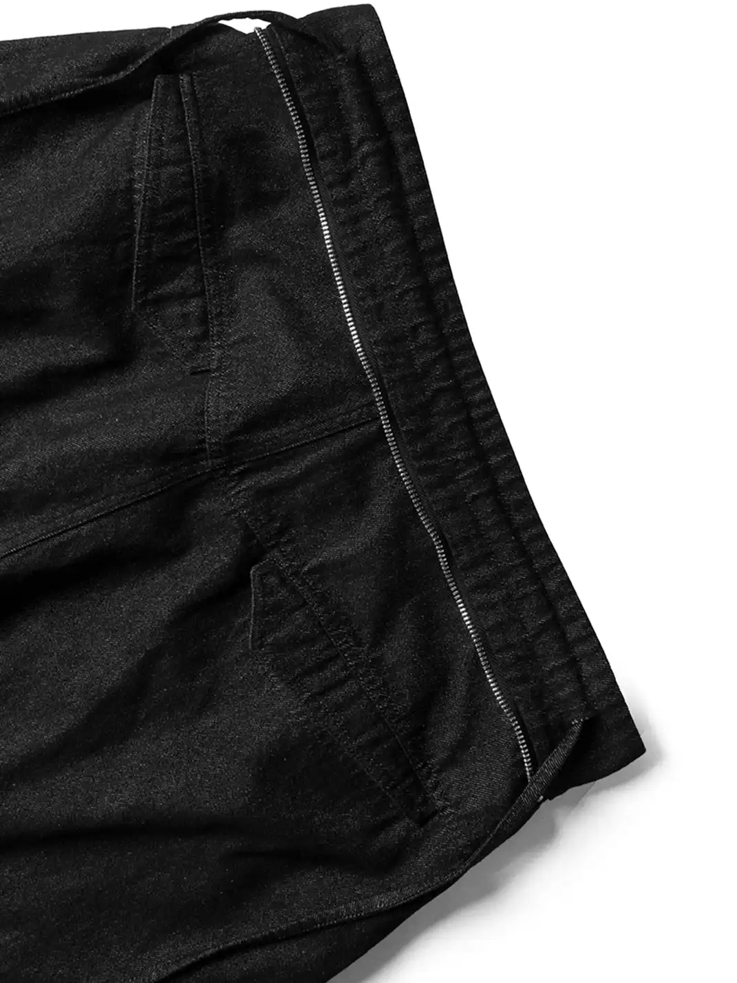 RELABEL | Drawstring Pleated Oversized Raw Jeans