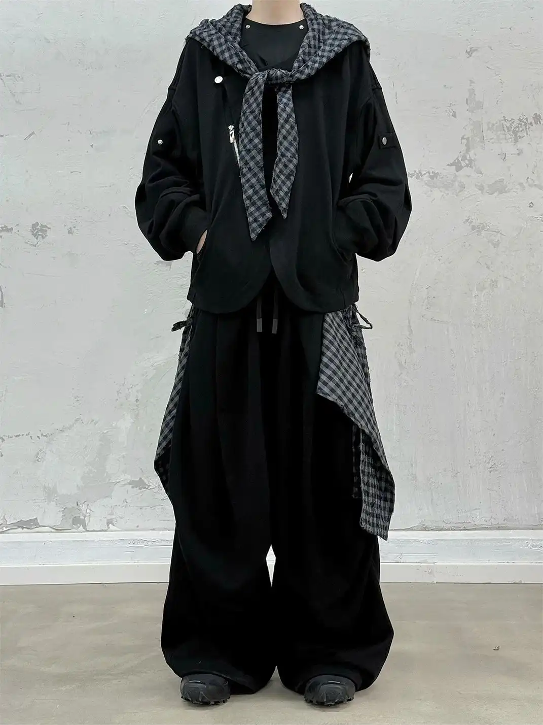 RELABEL | Double Waistband Detachable Back Flap Oversized Sweatpants