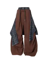 RELABEL | Double Waistband Detachable Back Flap Oversized Sweatpants