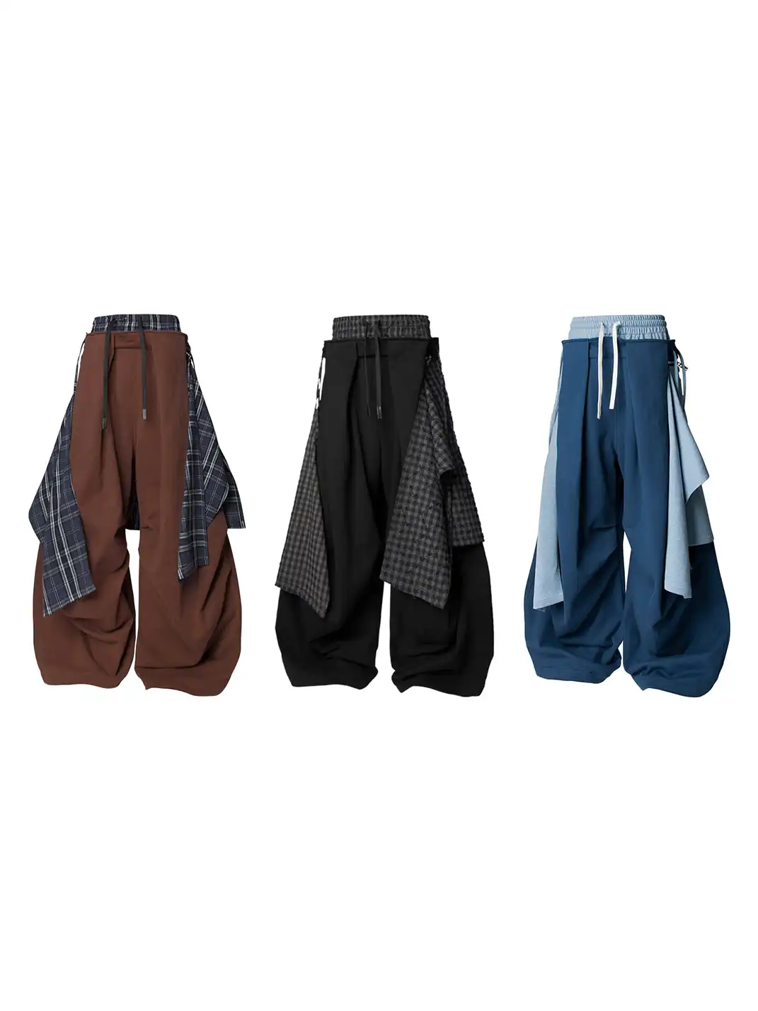 RELABEL | Double Waistband Detachable Back Flap Oversized Sweatpants