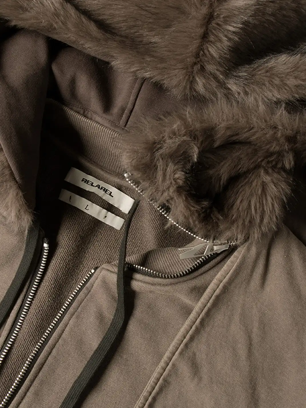 RELABEL | Detachable Faux Fur Hood Jacket