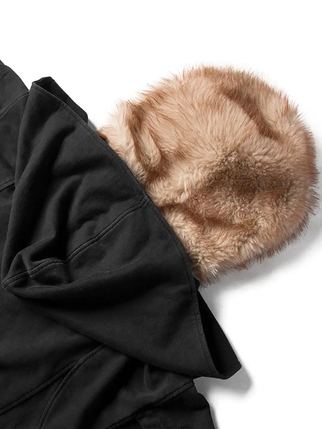 RELABEL | Detachable Faux Fur Hood Jacket
