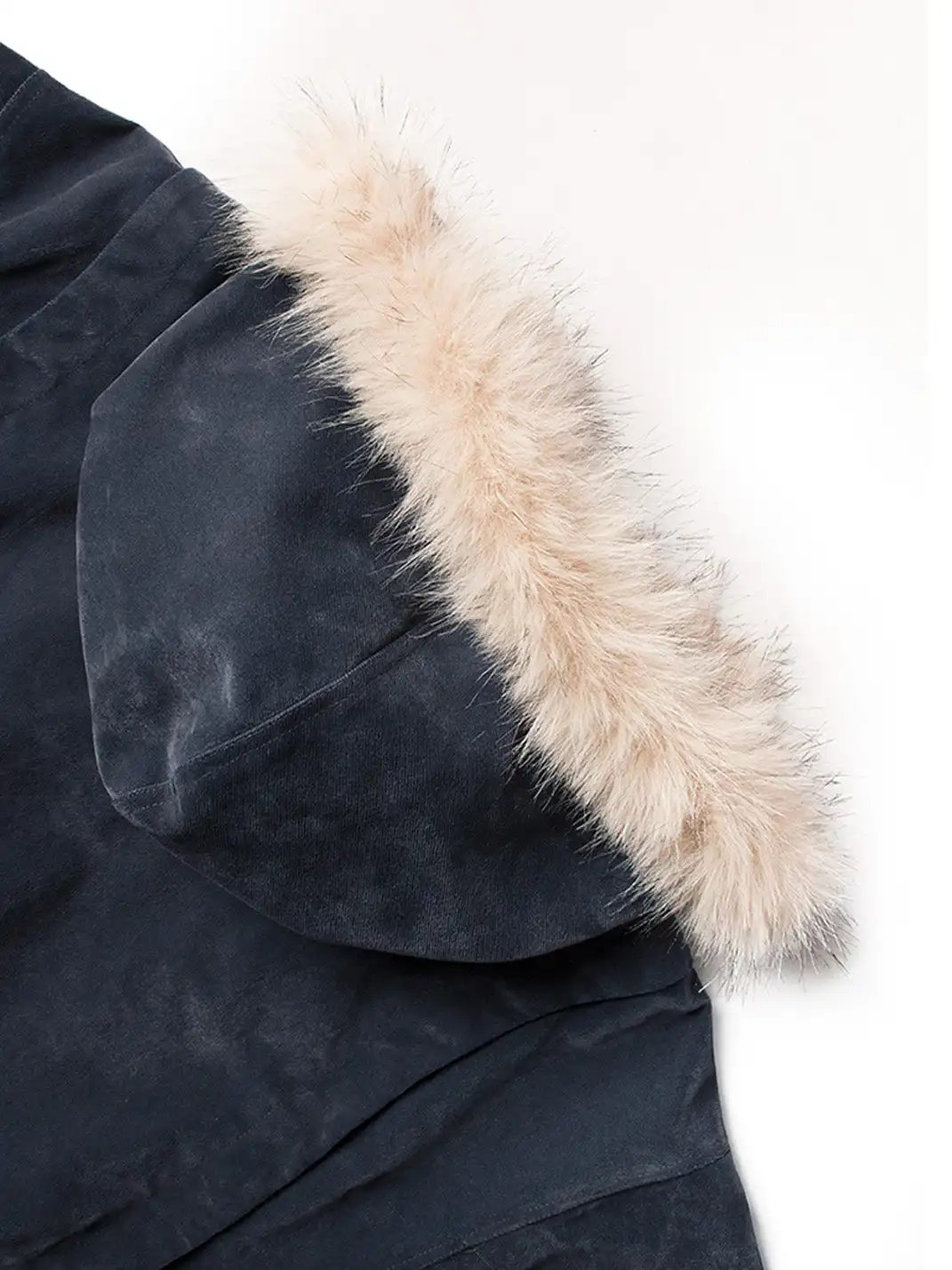 RELABEL | Detachable Faux Fur Trim Hooded Jacket