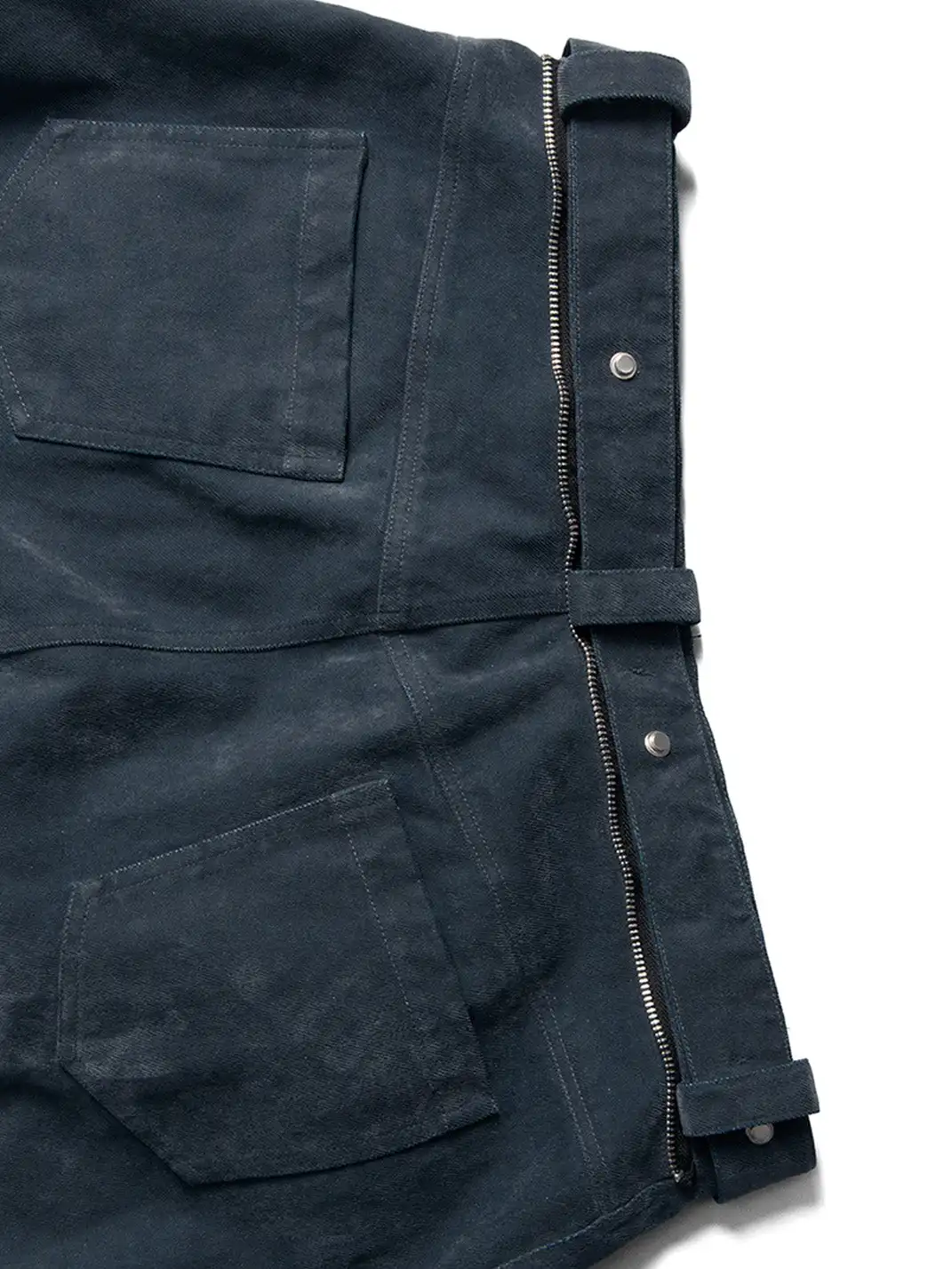 RELABEL | Velour Zip-Hem Oversized Jeans