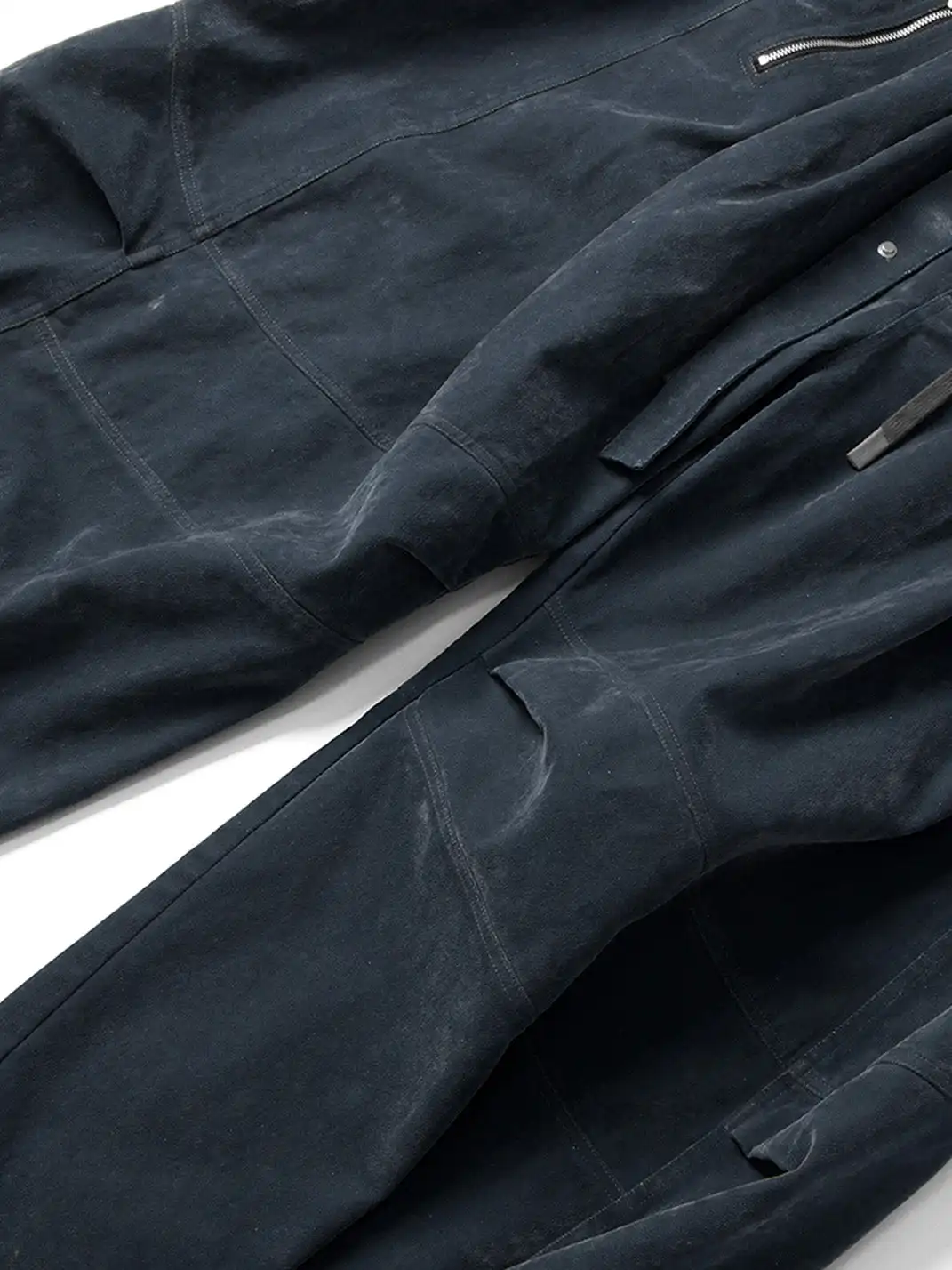 RELABEL | Velour Zip-Hem Oversized Jeans