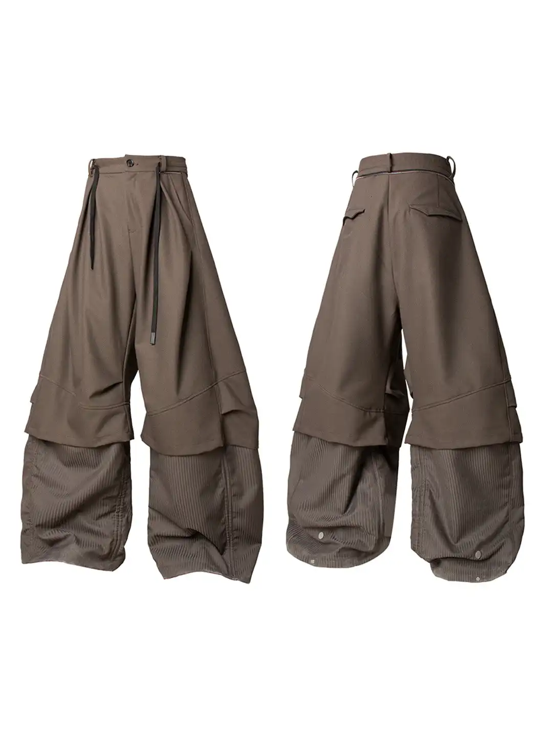 RELABEL | Faux Layered Oversized Pants
