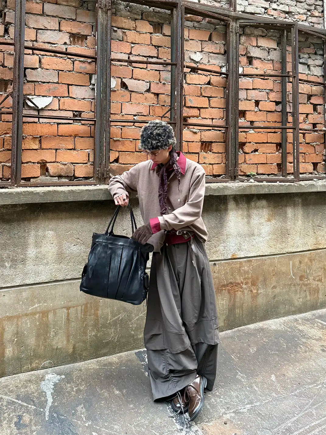 RELABEL | Faux Layered Oversized Pants