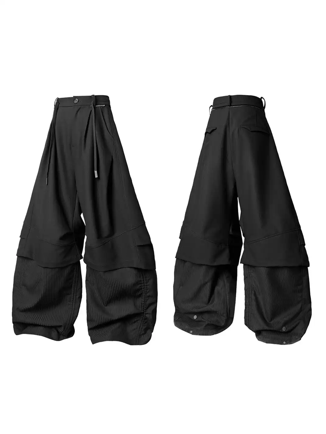 RELABEL | Faux Layered Oversized Pants