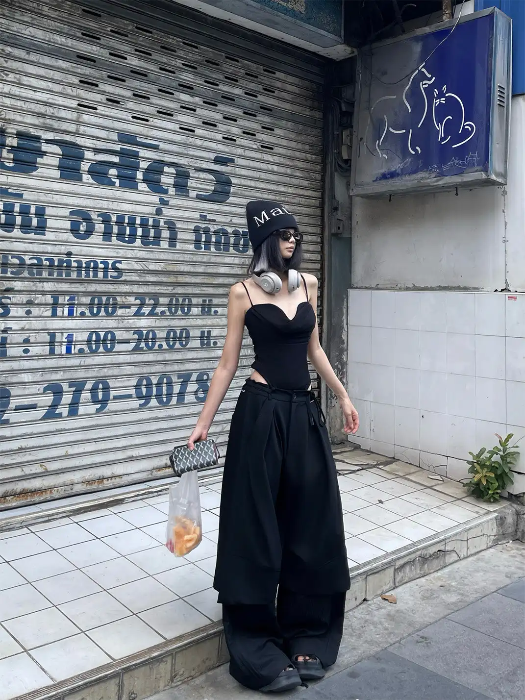 RELABEL | Faux Layered Oversized Pants