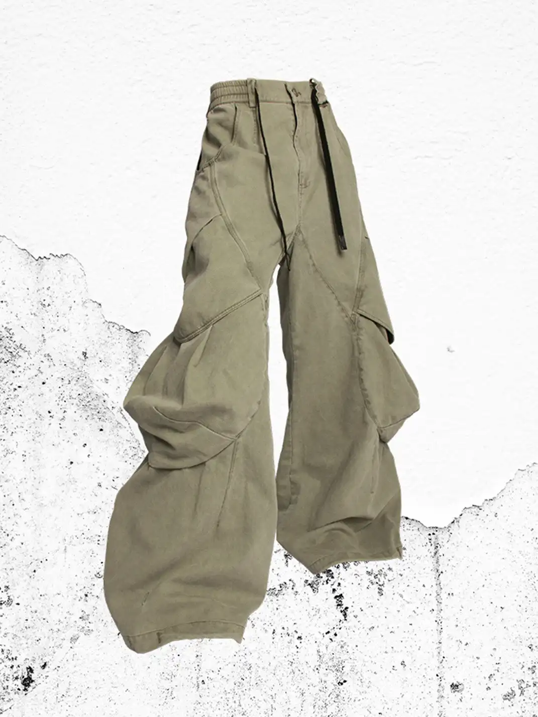 RELABEL | Multi-Pocket Panel Drawstring Pants