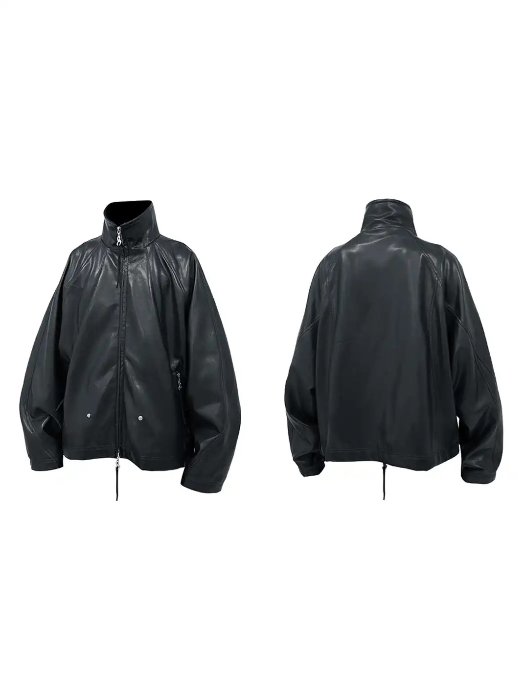RELABEL | Multi-Pocket Faux Leather Oversized Jacket
