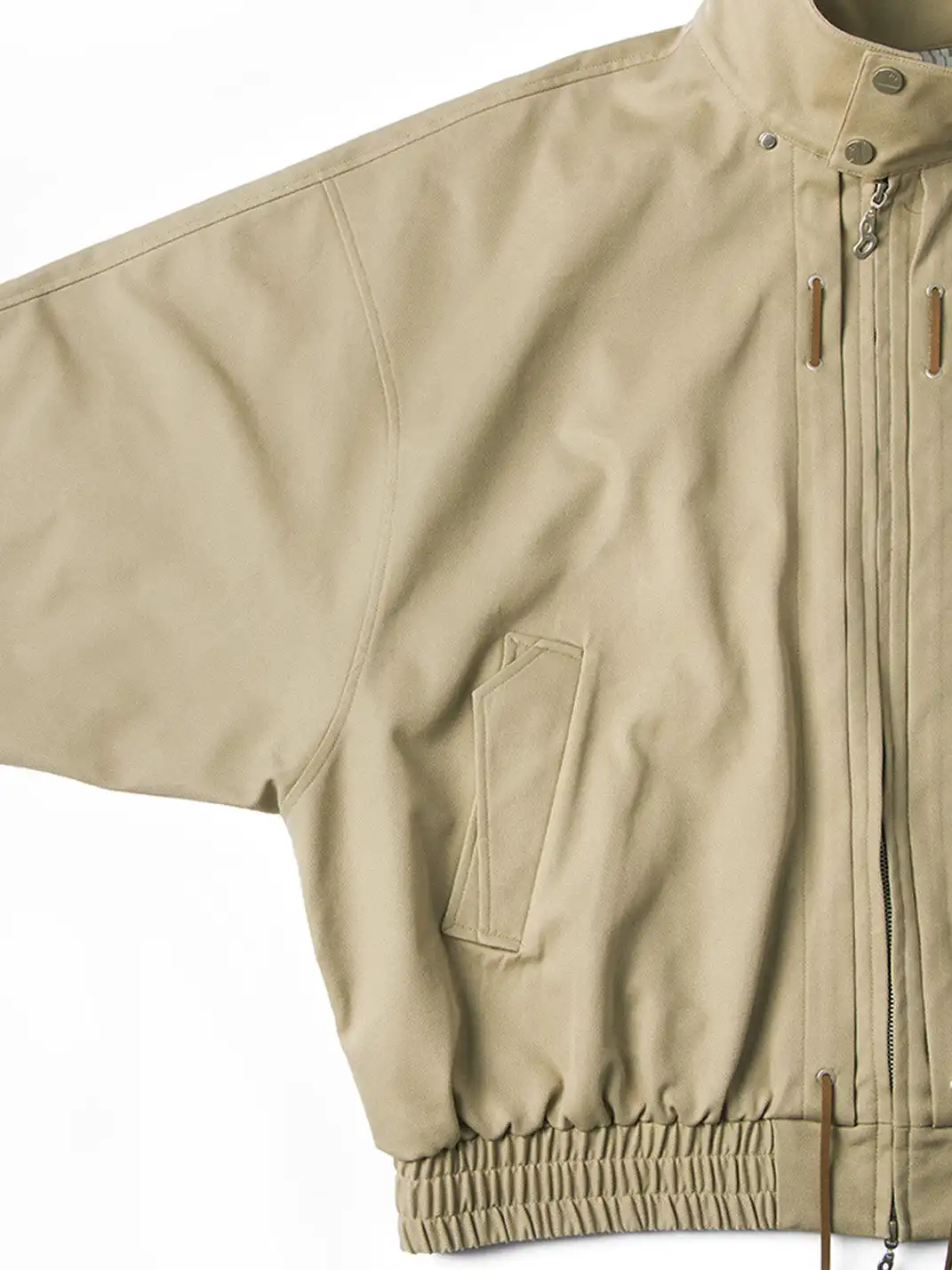 RELABEL | Detachable Hood Batwing Sleeve Jacket