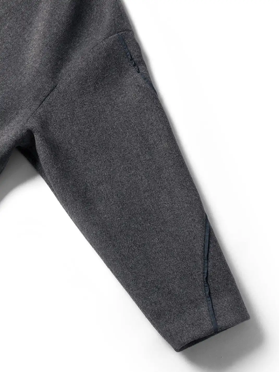 RELABEL | Asym Wool-Blend Curved Panel Jacket