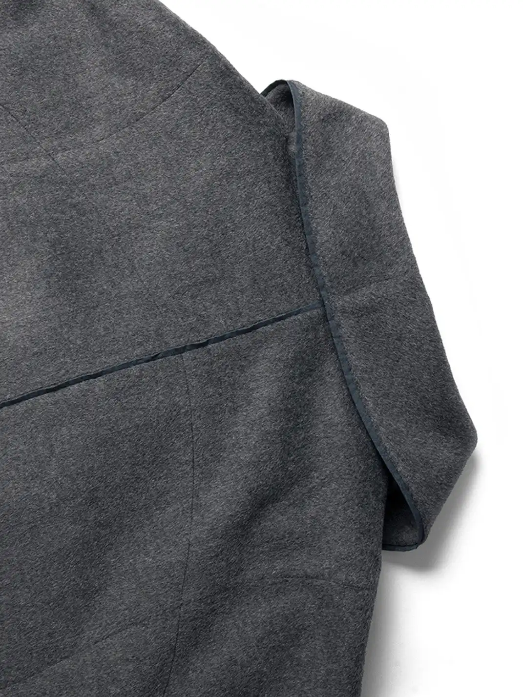 RELABEL | Asym Wool-Blend Curved Panel Jacket