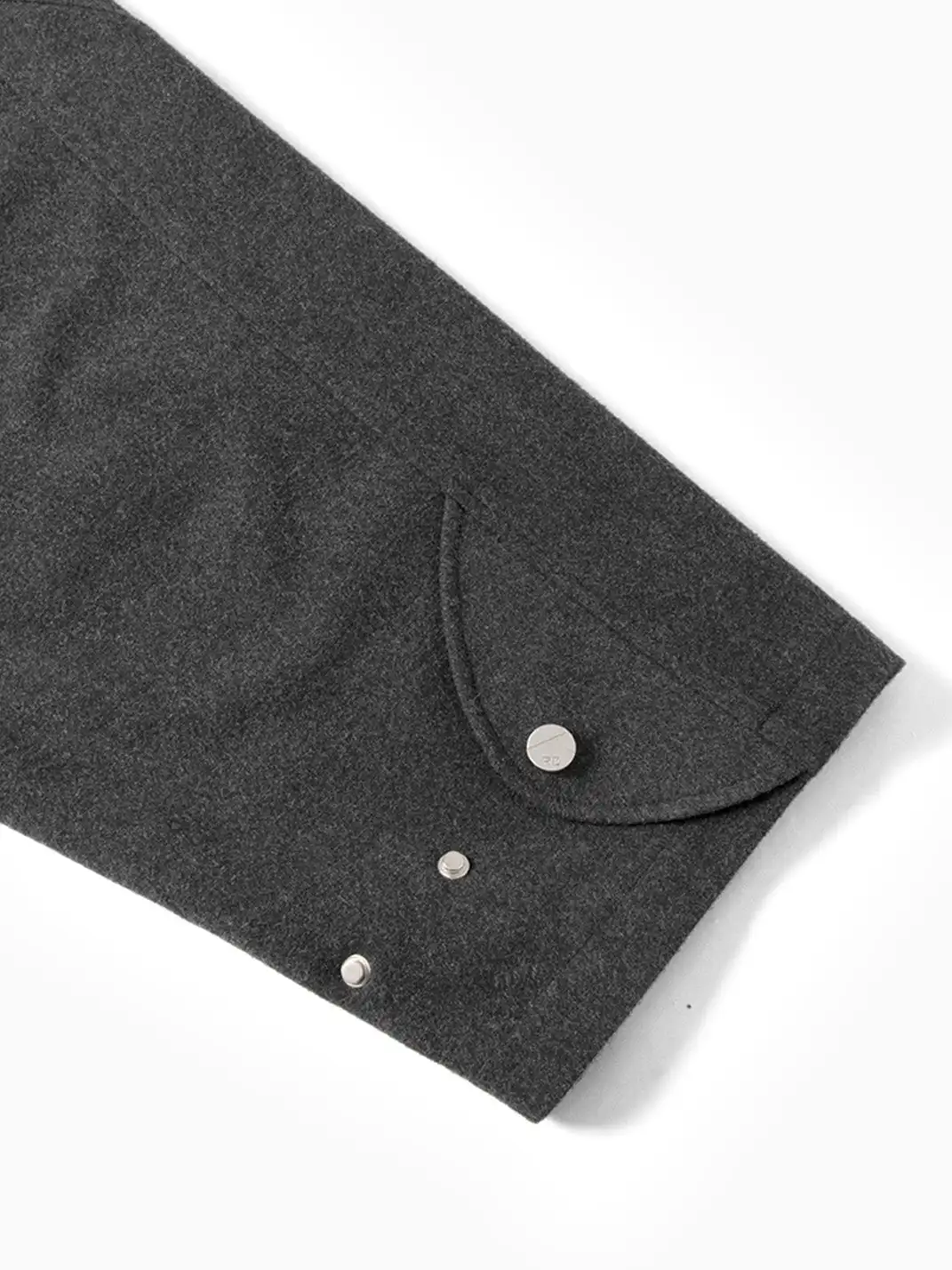 RELABEL | Layered Placket Wool Blend Coat