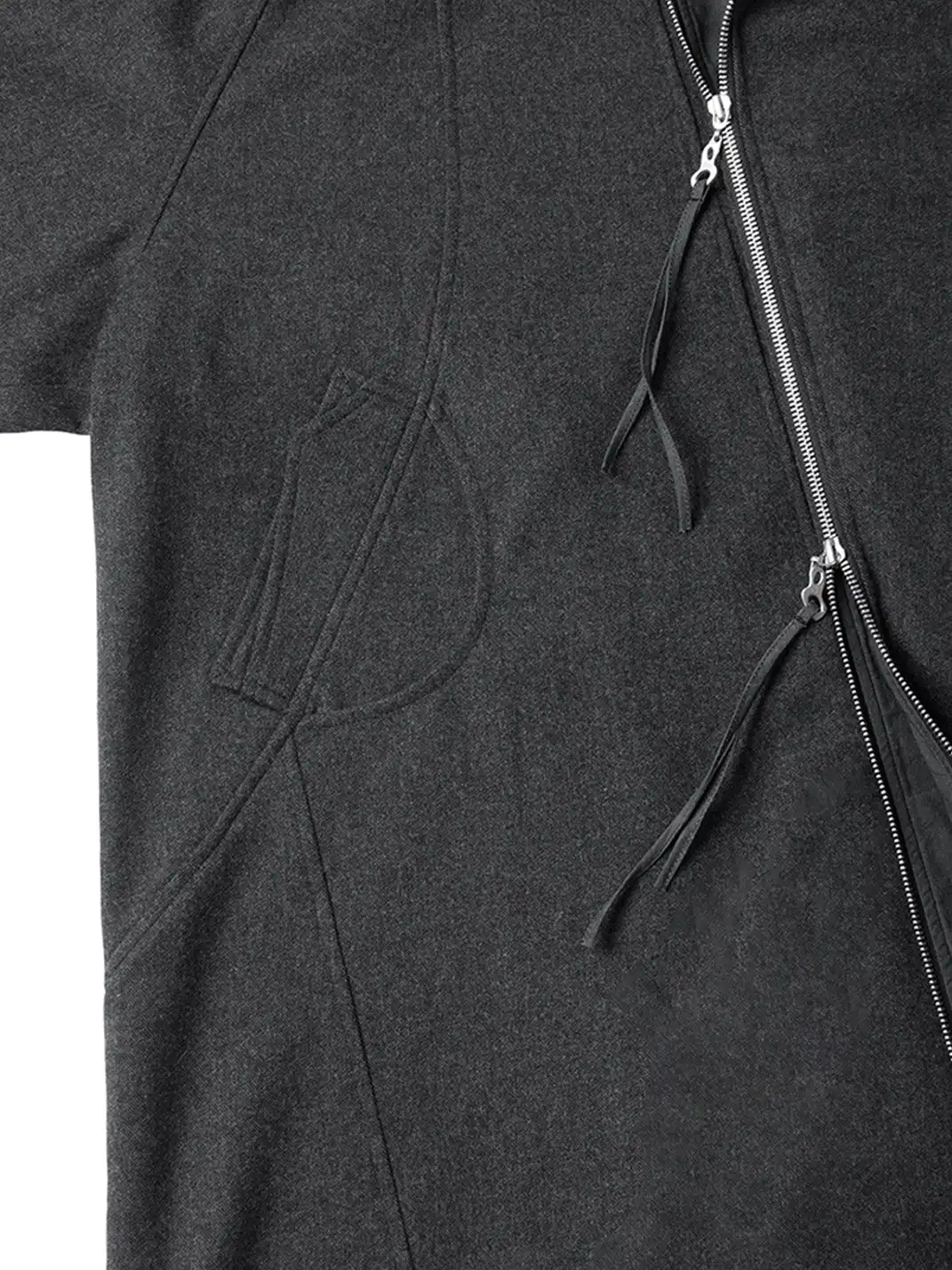 RELABEL | Layered Placket Wool Blend Coat