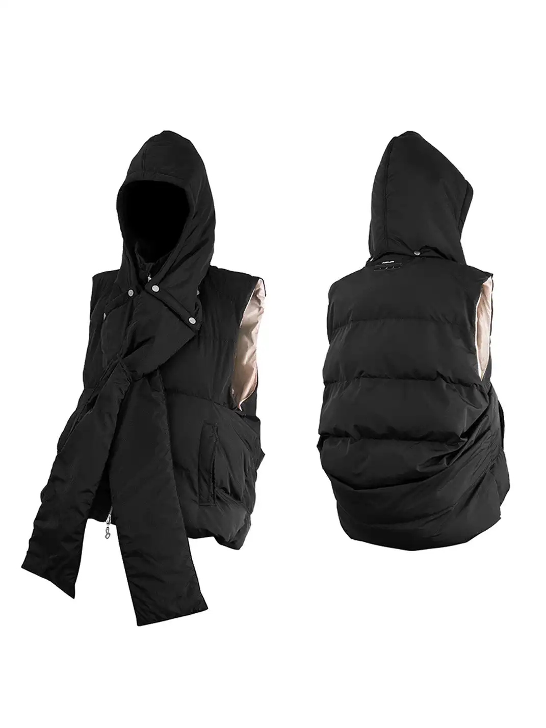 RELABEL | Reversible Detachable Hooded Insulated Vest