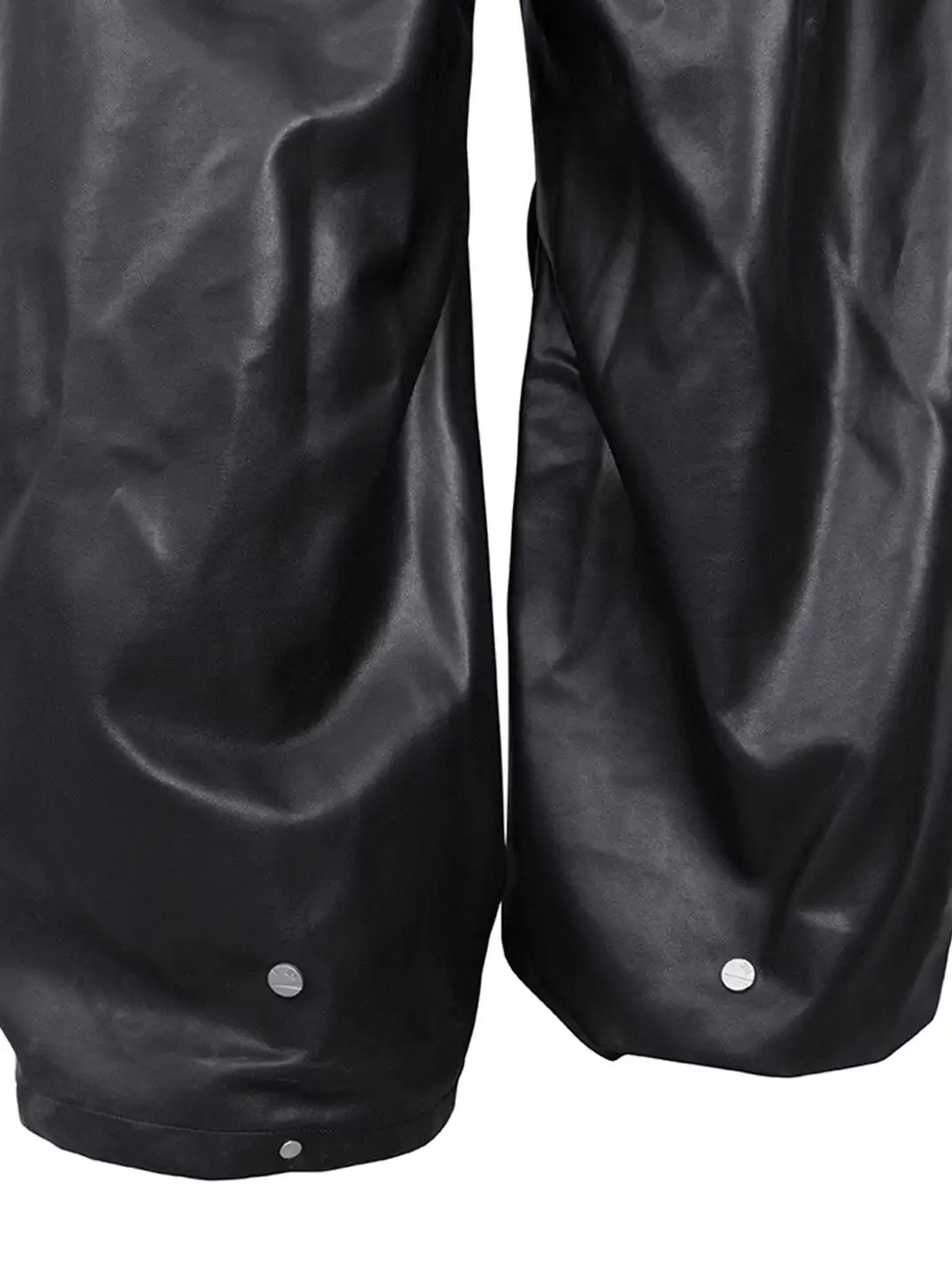 RELABEL | Pleated Rivet Oversized PU Pants